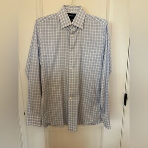 Bonobos Men's Slim Fit Blue Dress Shirt 16 x 36